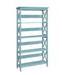 60" Oxford 5 Tier Bookcase - Breighton Home Driftwood/white -Bookshelves Sales Shop unnamed file 1015