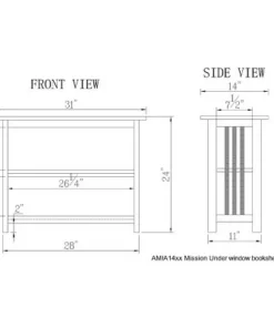 Alaterre Furniture 24" Mission Bookshelf - Alaterre Cherry 11 Alaterre Furniture 24" Mission Bookshelf - Alaterre Cherry -Bookshelves Sales Shop unnamed file 1018