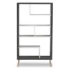 56.14" Atlantic Modern and Contemporary Two-Tone Finished Wood Display Shelf Dark Brown - Baxton Studio 2 56.14" Atlantic Modern and Contemporary Two-Tone Finished Wood Display Shelf Dark Brown - Baxton Studio -Bookshelves Sales Shop unnamed file 1032