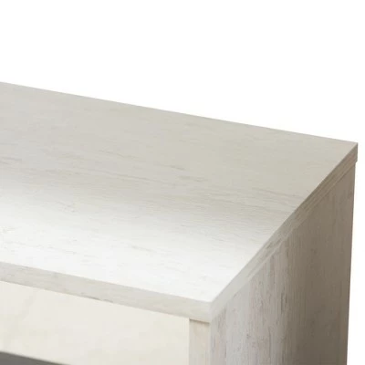 56.14" Atlantic Modern and Contemporary Two-Tone Finished Wood Display Shelf Dark Brown - Baxton Studio 7 56.14" Atlantic Modern and Contemporary Two-Tone Finished Wood Display Shelf Dark Brown - Baxton Studio - Image 5