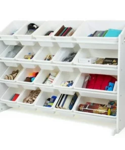 Cambridge Extra Large Toy Storage Organizer with 20 Storage Bins White - Humble Crew -Bookshelves Sales Shop unnamed file 104