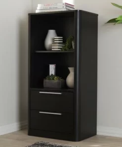 15.47" 2 Drawer Carlingford Modern and Contemporary Espresso Finished Wood Bookshelf Brown - Baxton Studio 17 15.47" 2 Drawer Carlingford Modern and Contemporary Espresso Finished Wood Bookshelf Brown - Baxton Studio -Bookshelves Sales Shop unnamed file 1047