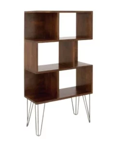 61" Metal and Wood 3 Shelf Books Shelf Brown - Olivia & May -Bookshelves Sales Shop unnamed file 1053