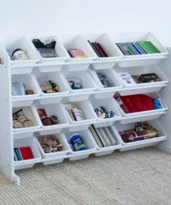 Cambridge Extra Large Toy Storage Organizer with 20 Storage Bins White - Humble Crew -Bookshelves Sales Shop unnamed file 106