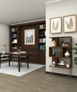 61" Metal and Wood 3 Shelf Books Shelf Brown - Olivia & May -Bookshelves Sales Shop unnamed file 1064