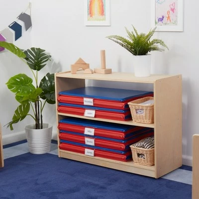 ECR4Kids Birch 2 Shelf Storage Cabinet without Back, Wood Book Shelf Organizer 7 ECR4Kids Birch 2 Shelf Storage Cabinet without Back, Wood Book Shelf Organizer - Image 5