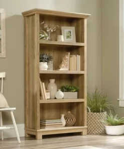 69" Tall Garden Villa Bookshelf Light Brown - Sauder