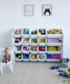 Cambridge Extra Large Toy Storage Organizer with 20 Storage Bins White - Humble Crew -Bookshelves Sales Shop unnamed file 108