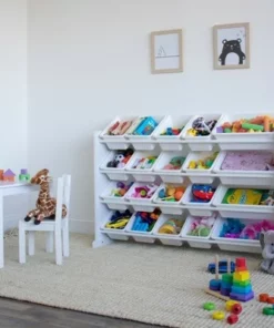 Cambridge Extra Large Toy Storage Organizer with 20 Storage Bins White - Humble Crew -Bookshelves Sales Shop unnamed file 109