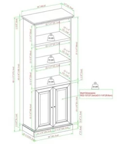 Alastair Transitional Classic Storage Hutch - Saracina Home Dark Walnut -Bookshelves Sales Shop unnamed file 1123