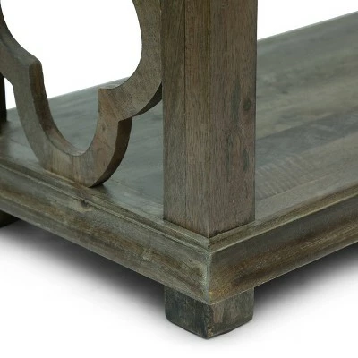 Arcanum Traditional Handcrafted 2 Shelf Mango Wood Etagere Bookcase Gray - Christopher Knight Home 9 Arcanum Traditional Handcrafted 2 Shelf Mango Wood Etagere Bookcase Gray - Christopher Knight Home - Image 7