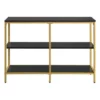 Modern Life Double 3 Shelves Bookcase Credenza - OSP Home Furnishings Black -Bookshelves Sales Shop unnamed file 1143