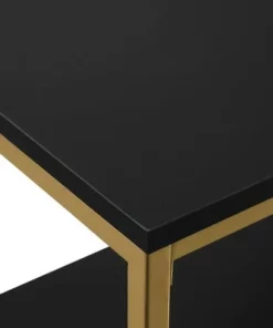 Modern Life Double 3 Shelves Bookcase Credenza - OSP Home Furnishings Black -Bookshelves Sales Shop unnamed file 1145