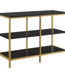 Modern Life Double 3 Shelves Bookcase Credenza - OSP Home Furnishings Black -Bookshelves Sales Shop unnamed file 1147