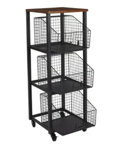 3 Drawer Hanover Storage Console Black - OSP Home Furnishings