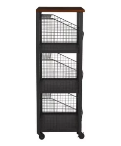 3 Drawer Hanover Storage Console Black - OSP Home Furnishings -Bookshelves Sales Shop unnamed file 1152