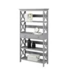 59.75" Oxford 5 Tier Bookcase with Drawer Gray - Breighton Home -Bookshelves Sales Shop unnamed file 1176