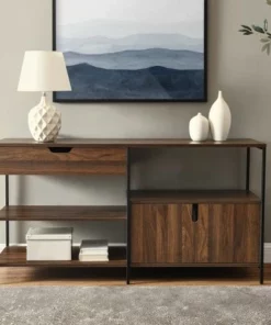 30" Covington Storage Blend Console - Saracina Home Rustic Oak 11 30" Covington Storage Blend Console - Saracina Home Rustic Oak -Bookshelves Sales Shop unnamed file 1186