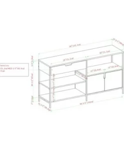 30" Covington Storage Blend Console - Saracina Home Rustic Oak 13 30" Covington Storage Blend Console - Saracina Home Rustic Oak -Bookshelves Sales Shop unnamed file 1188