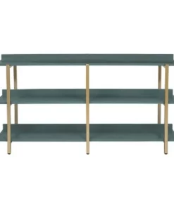 31.88" Prista 3 Tier Display Shelf - miBasics Antique Gray/gold -Bookshelves Sales Shop unnamed file 1195