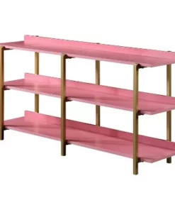 31.88" Prista 3 Tier Display Shelf - miBasics Antique Gray/gold -Bookshelves Sales Shop unnamed file 1197