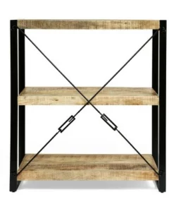 Brinkley Modern Industrial Handcrafted 3 Shelf Mango Wood Shelving Unit Natural/Black - Christopher Knight Home 14 Brinkley Modern Industrial Handcrafted 3 Shelf Mango Wood Shelving Unit Natural/Black - Christopher Knight Home -Bookshelves Sales Shop unnamed file 1208