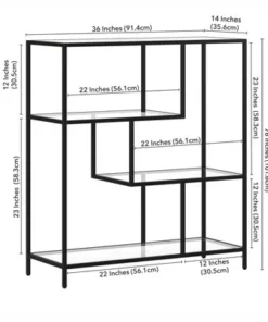 Henn& Hart Black Bronze Bookcase - Henn&Hart -Bookshelves Sales Shop unnamed file 1249