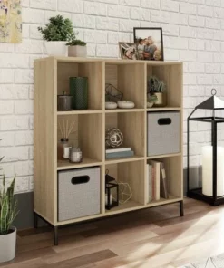 38.22" 9 Cube North Avenue Bin Shelves Organizer - Sauder White