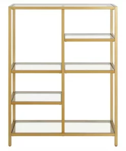 Henn& Hart 42" Tall Brass Finish Bookcase - Henn&Hart 12 Henn& Hart 42" Tall Brass Finish Bookcase - Henn&Hart -Bookshelves Sales Shop unnamed file 1278