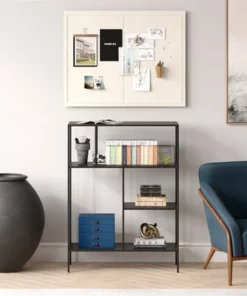 Henn& Hart 48" Tall Black Bronze Bookcase - Henn&Hart -Bookshelves Sales Shop unnamed file 1288