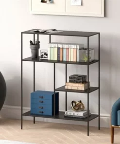 Henn& Hart 48" Tall Black Bronze Bookcase - Henn&Hart -Bookshelves Sales Shop unnamed file 1290