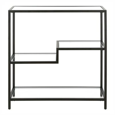 Henn& Hart 36" Tall Black Bronze Bookcase - Henn&Hart 3 Henn& Hart 36" Tall Black Bronze Bookcase - Henn&Hart