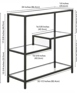 Henn& Hart 36" Tall Black Bronze Bookcase - Henn&Hart 14 Henn& Hart 36" Tall Black Bronze Bookcase - Henn&Hart -Bookshelves Sales Shop unnamed file 1306