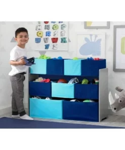 9 Bin Deluxe Toy Organizer - Delta Children Dark Chocolate