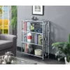 42.75" Town Square Chrome 4 Tier Bookcase Chrome - Breighton Home 2 42.75" Town Square Chrome 4 Tier Bookcase Chrome - Breighton Home -Bookshelves Sales Shop unnamed file 1317