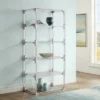 55 Downing Street Hanna 70 3/4" Clear Acrylic and Chrome 6-Shelf Open Bookcase -Bookshelves Sales Shop unnamed file 1332