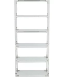 55 Downing Street Hanna 70 3/4" Clear Acrylic and Chrome 6-Shelf Open Bookcase 11 55 Downing Street Hanna 70 3/4" Clear Acrylic and Chrome 6-Shelf Open Bookcase -Bookshelves Sales Shop unnamed file 1336