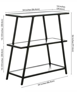 Henn& Hart 36 in. Tall Black Bronze Bookcase - Henn&Hart -Bookshelves Sales Shop unnamed file 1341