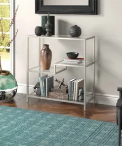 Henn& Hart 36" Tall Satin Nickel Bookcase - Henn&Hart 15 Henn& Hart 36" Tall Satin Nickel Bookcase - Henn&Hart -Bookshelves Sales Shop unnamed file 1348