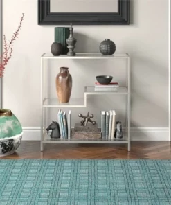 Henn& Hart 36" Tall Satin Nickel Bookcase - Henn&Hart 18 Henn& Hart 36" Tall Satin Nickel Bookcase - Henn&Hart -Bookshelves Sales Shop unnamed file 1351