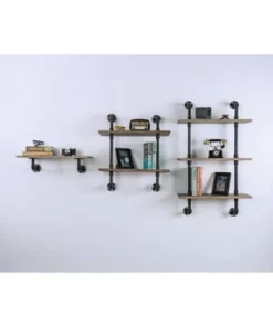 Hollis Industrial Wood 2-Tier Wall Display Shelf in Natural - Furniture of America -Bookshelves Sales Shop unnamed file 1356