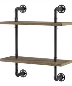 Hollis Industrial Wood 2-Tier Wall Display Shelf in Natural - Furniture of America -Bookshelves Sales Shop unnamed file 1357
