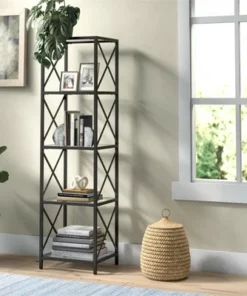 Henn& Hart 18" Wide Black Bronze Bookcase - Henn&Hart -Bookshelves Sales Shop unnamed file 1375