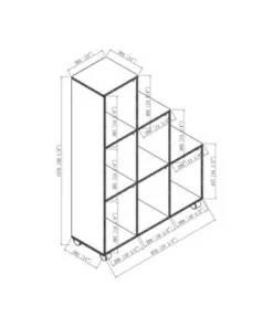 Chapin 6-Compartment Wood Bookcase in White - Furniture of America -Bookshelves Sales Shop unnamed file 1381