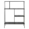 Henn& Hart 48" Tall Gunmetal Gray Bookcase - Henn&Hart -Bookshelves Sales Shop unnamed file 1382