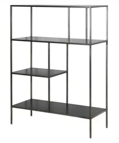 Henn& Hart 48" Tall Gunmetal Gray Bookcase - Henn&Hart -Bookshelves Sales Shop unnamed file 1386