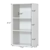 Costway 3 Tier Open Shelf Bookcase Multi-functional Storage Display Cabinet Furni White -Bookshelves Sales Shop unnamed file 139