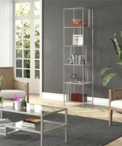 Henn& Hart 18" Wide Silver Bookcase - Henn&Hart 13 Henn& Hart 18" Wide Silver Bookcase - Henn&Hart -Bookshelves Sales Shop unnamed file 1395