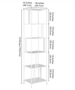 Henn& Hart 18" Wide White Bookcase - Henn&Hart -Bookshelves Sales Shop unnamed file 1408