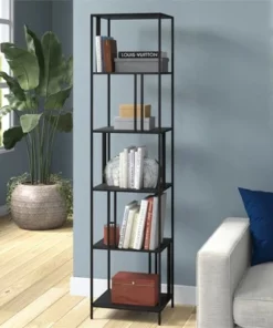 Henn& Hart 18" Wide Black Bronze Bookcase - Henn&Hart 14 Henn& Hart 18" Wide Black Bronze Bookcase - Henn&Hart -Bookshelves Sales Shop unnamed file 1416